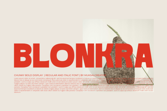 Blonkra: A Font That Brings Warmth and Personality to Your Crafts