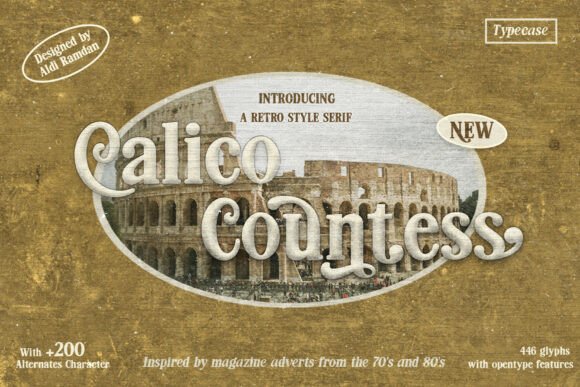 Calico Countess: A Retro Serif Font for Distinctive Web Design