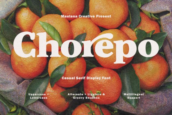 Chorepo: A Bold Serif Display Font for Campaign Headlines