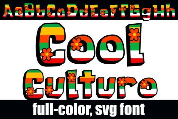Cool Culturo: A Bold, Colorful Display Typeface for Small Business Branding