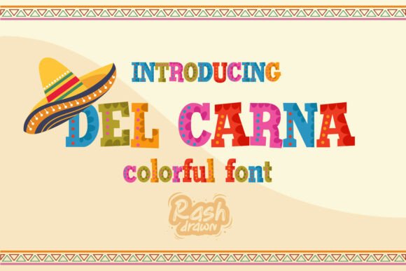 Del Carna: A Vibrant Display Font for Festive Brand Identities