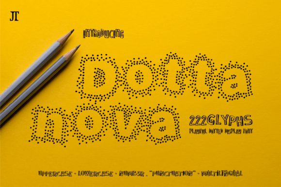Dottanova: A Playful Dotted Display Font for Editorial Charm