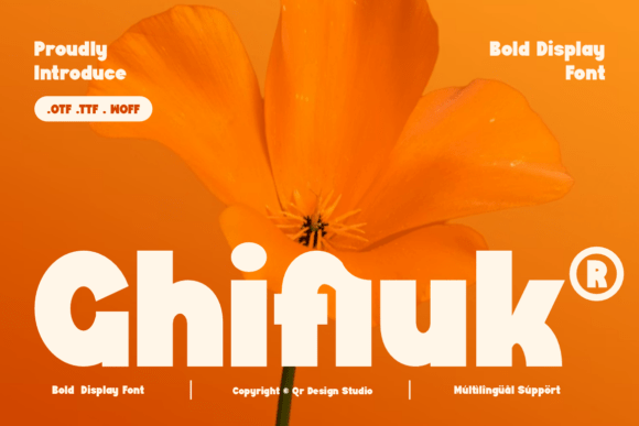Ghifiuk: A Bold Sans Serif for Crafters and Designers