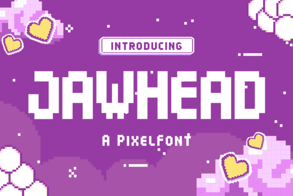 Jawhead: A Bold Pixel Display Font for Digital Branding