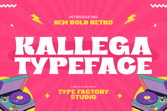Kallega: A Bold Retro Display Typeface for Digital Branding