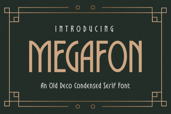 Megafon: A Vintage Art Deco Serif for Editorial Impact