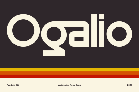 Ogalio: A Retro Sans Serif Font That Anchors Brand Identity