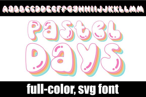 Pastel Days: A Color Font That Makes Your Brand Feel Like Home