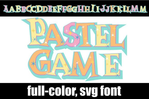 Pastel Game Font for Crafters and Designers