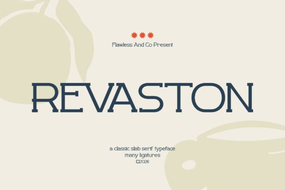 Revaston: A Sturdy Slab Serif Font for Digital Branding