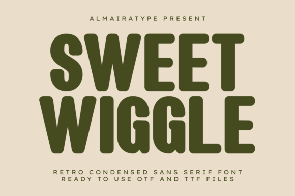 Sweet Wiggle: A Retro Sans Serif Font for Bold Digital Identity