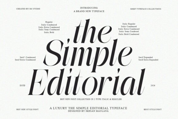 The Simple Editorial: A Serif Font That Feels Like Home